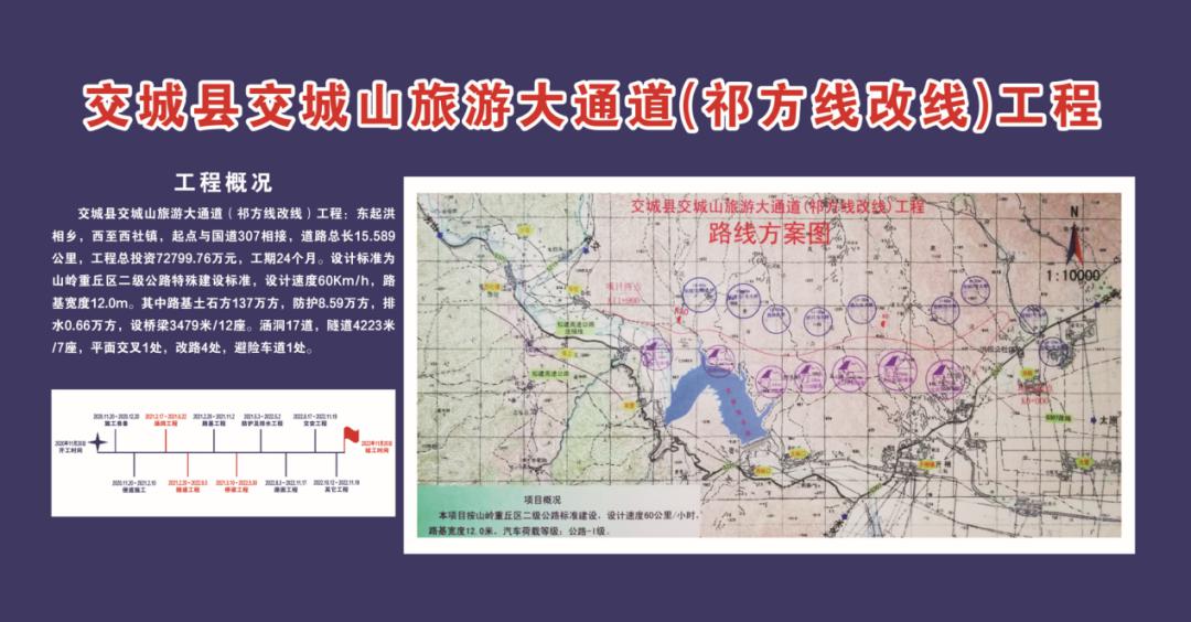 奉献精品 开创未来！山西建投建工集团投资龙8运营的交城山旅游大通道工程开工！