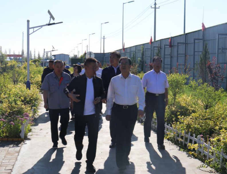 朔州市委书记在山西建投承建的朔州市一中新校区龙8项目调研